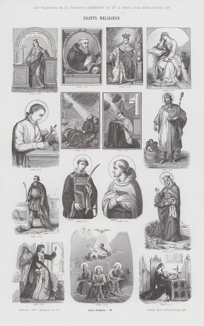 Temas religiosos de French School