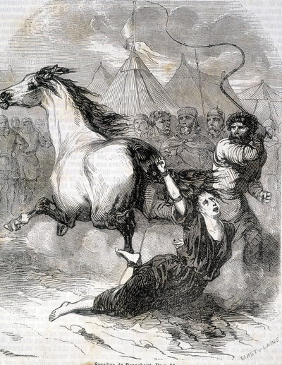 Suplicio de Brunehaut (o Brunehilde) (613) - en 