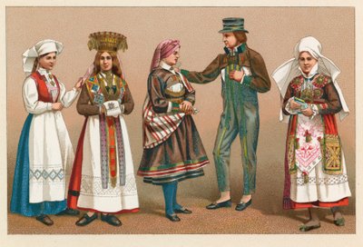 Traje de Suecia y Noruega de French School