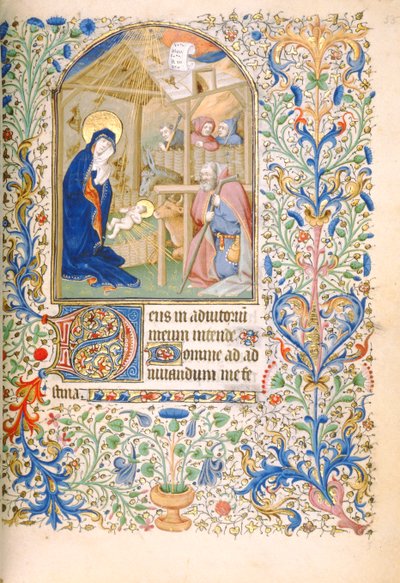 La Natividad (Uso de París) c.1460 de French School