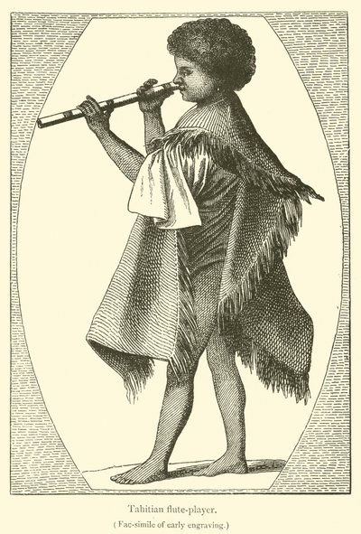 Flautista tahitiano de French School