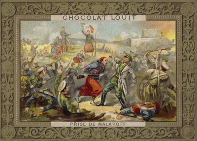 Toma del Reducto de Malakoff, Sitio de Sebastopol, Guerra de Crimea, 7 de septiembre de 1855 de French School