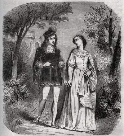 A veces caminaban juntos en el parque: Francesca de Rimini de French School