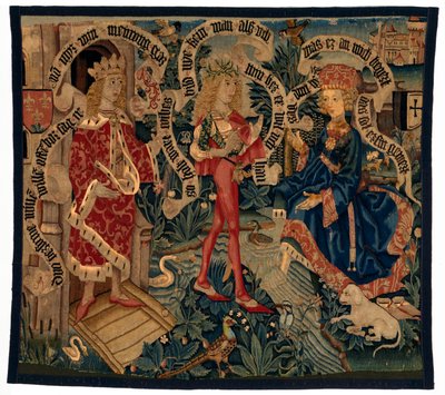 Tapiz que representa a David y Betsabé, de Estrasburgo de French School