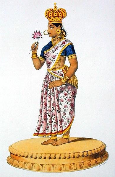 Tchitralekha esposa de Kouvera, grabado por C. de Motte (1785-1836) de French School