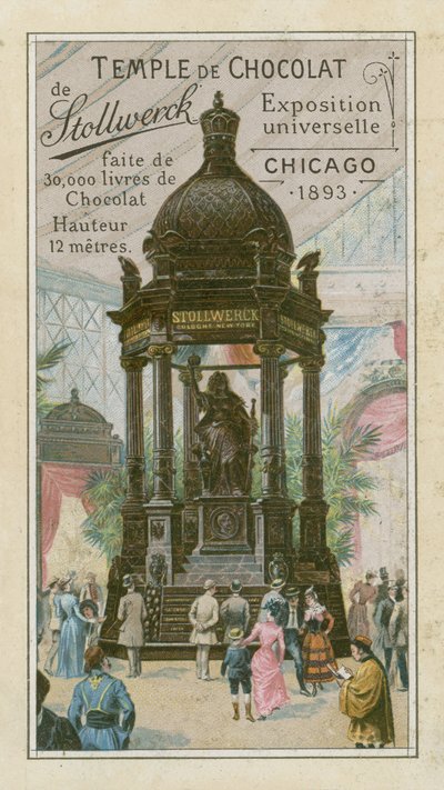Templo de chocolate por Stollwerck de French School