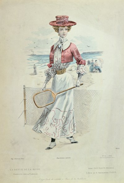 Conjunto de tenis, de "La Revue de la Mode de French School