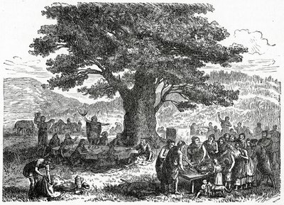 Teutones disfrutando de un día festivo, c.1882 de French School