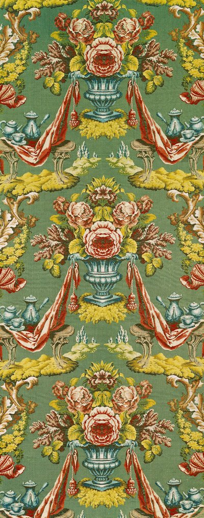 Textil con un motivo floral repetitivo, taller de Lyon, c.1730 de French School