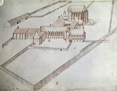 La Abadía de Saint-Martin-aux-Bois de French School