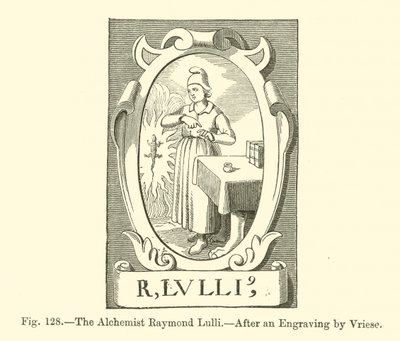 El alquimista Ramón Llull (grabado) de French School