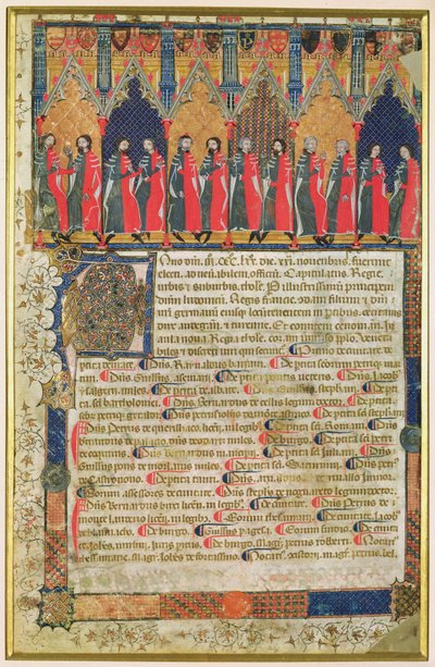 Los concejales de Toulouse, 1369 de French School
