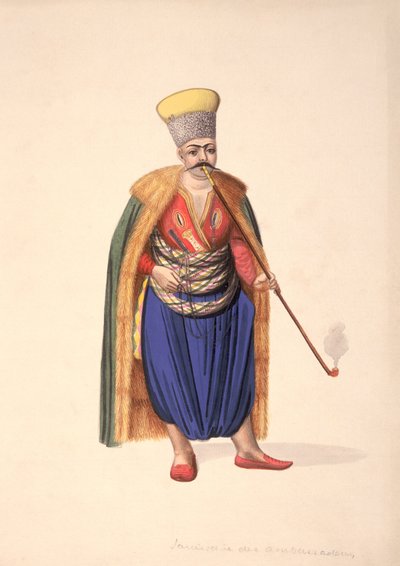 El Janízaro de los Embajadores, período otomano, tercer cuarto del siglo XVIII de French School