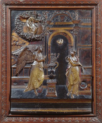 La Anunciación (madera) de French School