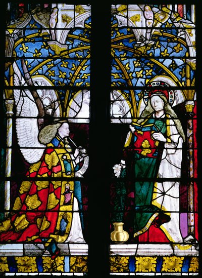 La Anunciación, de la Capilla de Jacques Coeur de French School