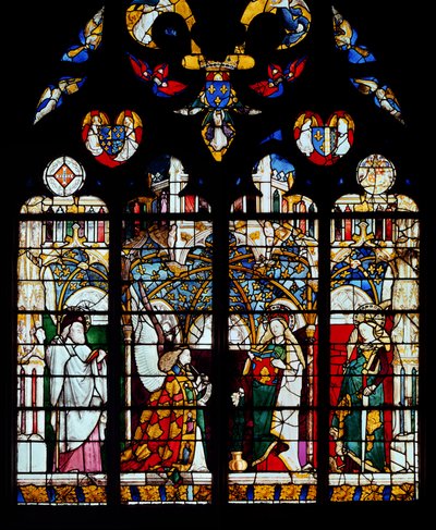 La Anunciación, de la Capilla de Jacques Coeur de French School