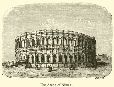 La Arena de Nimes (grabado) de French School