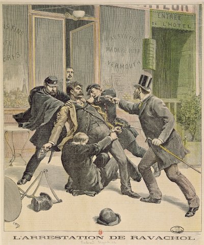 El arresto de Ravachol, portada de 