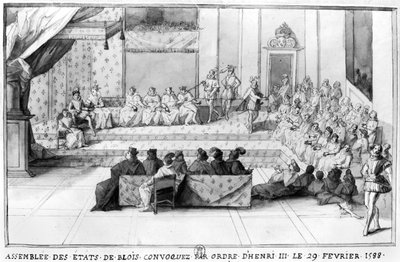 La Asamblea de los Estados de Blois convocada el 29 de febrero de 1588 por Enrique III, Rey de Francia, después de 1588 de French School