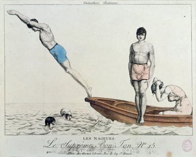 Los bañistas, no.15 de Le Supreme Bon-Ton de French School