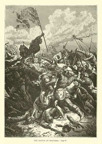 La Batalla de Bouvines de French School
