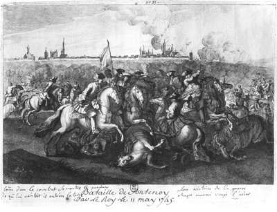 La batalla de Fontenoy, 11 de mayo de 1745 de French School
