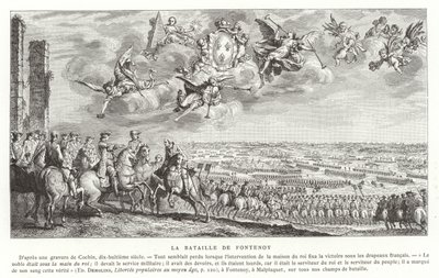 La Batalla de Fontenoy, Guerra de Sucesión Austriaca, 1745 de French School