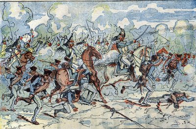 La Batalla de Jena el 14 de octubre de French School