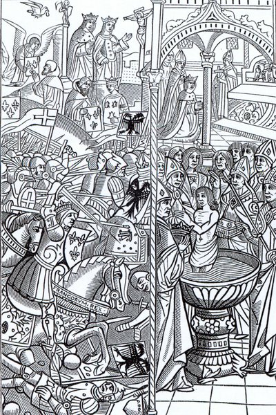 La Batalla de Tolbiac y El Bautismo del Rey Clovis, de 