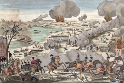 La batalla de Wagram, 6 de julio de 1809 de French School