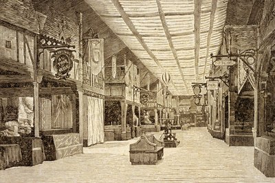 El Bazar de la Caridad en París antes del incendio del 4 de mayo de 1897 de French School