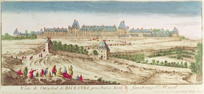 El Asilo Bicetre en París, 1710 de French School