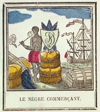 El comerciante negro, lámina 529 de Les Petits Metiers de French School
