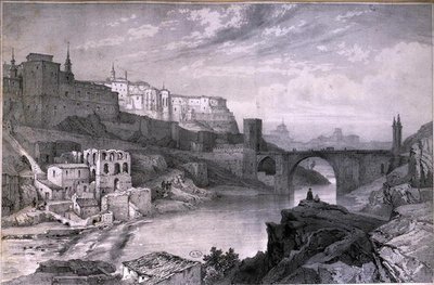 El puente de Alcántara, Toledo de French School