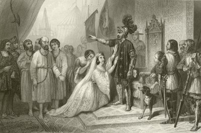 Los burgueses de Calais ante el rey Eduardo de Inglaterra de French School