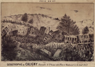 El desastre de Caligny: Colisión de dos trenes entre Flers y Montsecret, 15 de agosto de French School