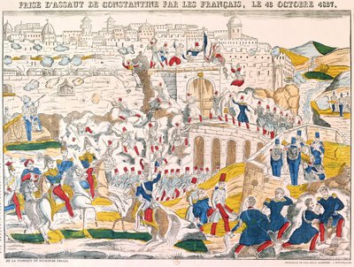La captura de Constantina por los franceses el 13 de octubre de 1837 de French School