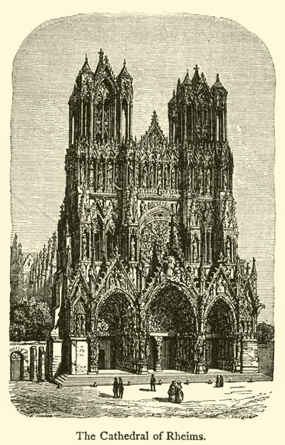 La Catedral de Reims (grabado) de French School