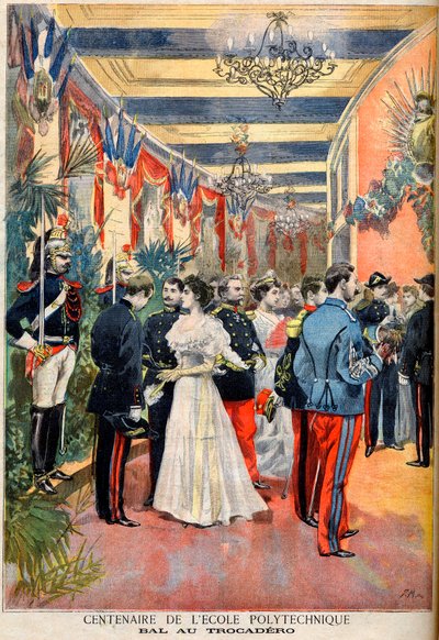 El Centenario de la Ecole Polytechnique: Un baile en el Trocadero, del suplemento ilustrado de 