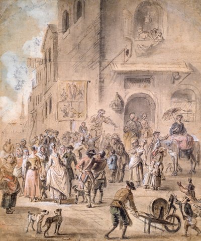 El charlatán, 1774 de French School