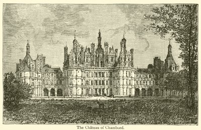 El castillo de Chambord (grabado) de French School