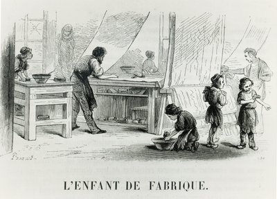 El niño de la fábrica, c. 1842 de French School