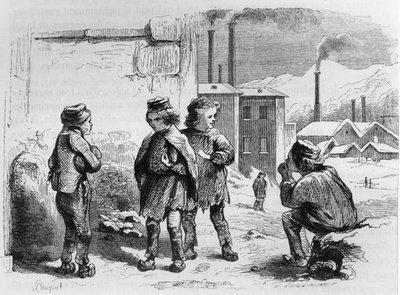 Los niños de la fábrica, 1842 de French School