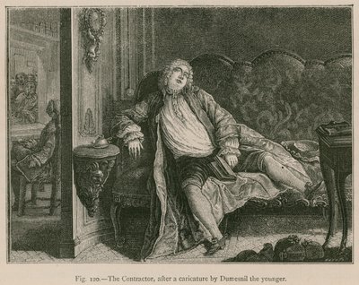 El contratista, después de una caricatura de Dumesnil el Joven de French School