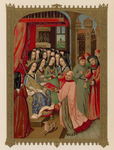 La corte de María de Anjou, esposa de Carlos VII de French School
