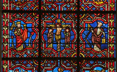 La Crucifixión entre la Iglesia y la Sinagoga de French School
