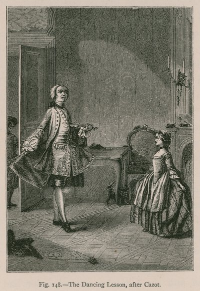 La lección de baile, después de Cazot de French School