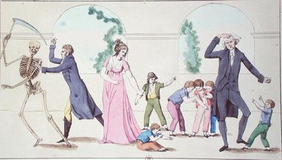 Los peligros de la vacuna, c.1800-04 de French School
