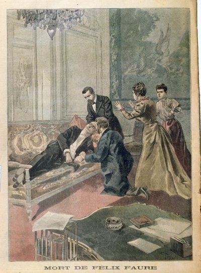 La muerte de Félix Faure (1841-99) de Le Petit Journal, 26 de febrero de 1899 de French School