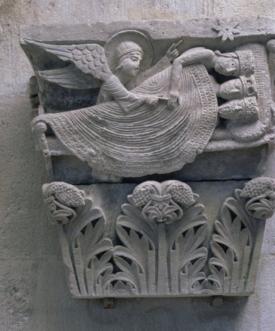 El sueño de los tres reyes, capitel original de la nave de la catedral de French School